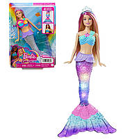 OUTLET Barbie Twinkle Lights Mermaid HDJ36 Кукла Барби русалка Мерцающие огоньки Повреждена коробка