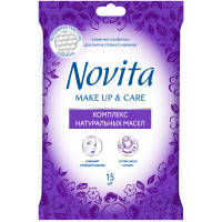 Влажные салфетки Novita Make up Delicate 15 шт. (4823071631548)