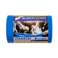Пакети для сміття Buroclean EuroStandart міцні сині 60 л 40 шт. (4823078977892)