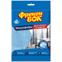 Серветки для прибирання Фрекен БОК з мікрофібри Для скла та дзеркал 1 шт. (4820048482776), фото 1