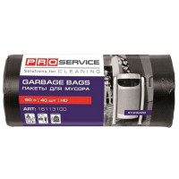 Пакети для сміття PRO service Standard HD Чорні 60 л 40 шт. (4820048487993), фото 1