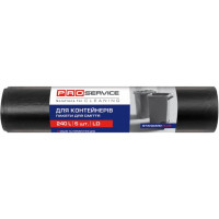 Пакети для сміття PRO service Standard Plus LD Чорні 240 л 5шт. (4823071633177), фото 1