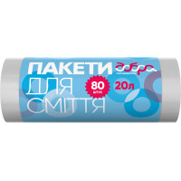 Пакети для сміття Добра Господарочка білі 20 л 80 шт. (4820086521642), фото 1
