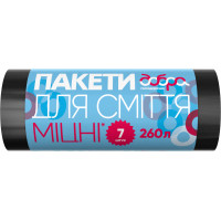 Пакети для сміття Добра Господарочка Міцні чорні 260 л 7 шт. (4820086521765), фото 1