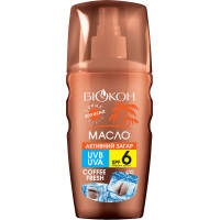 Засіб для засмаги Біокон Олія Активна засмага Кава фреш SPF-6 160 мл (4820160039759)