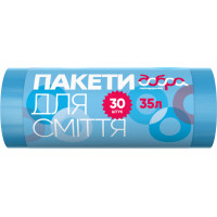Пакети для сміття Добра Господарочка сині 35 л 30 шт. (4820086521659), фото 1