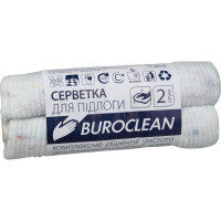 Ганчірка для підлоги Buroclean 50х50 см біла 2 шт. (4823078915283), фото 1