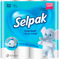 Туалетний папір Selpak Comfort 2 шари 32 рулони (8690530274471), фото 1