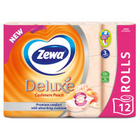 Туалетний папір Zewa Deluxe Персик 3 шари 12 рулонів (7322541396026), фото 1