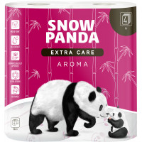 Туалетний папір Сніжна Панда Extra Care Aroma 4 шари 4 рулони (4820183970640), фото 1