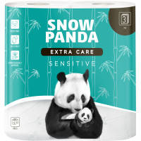 Туалетная бумага Сніжна Панда Extra Care Sensitive 3 слоя 4 рулона (4820183970671)