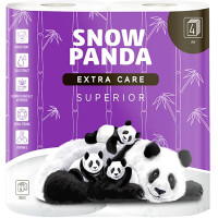Туалетний папір Сніжна Панда Extra Care Superior 4 шари 4 рулони (4820183970626), фото 1