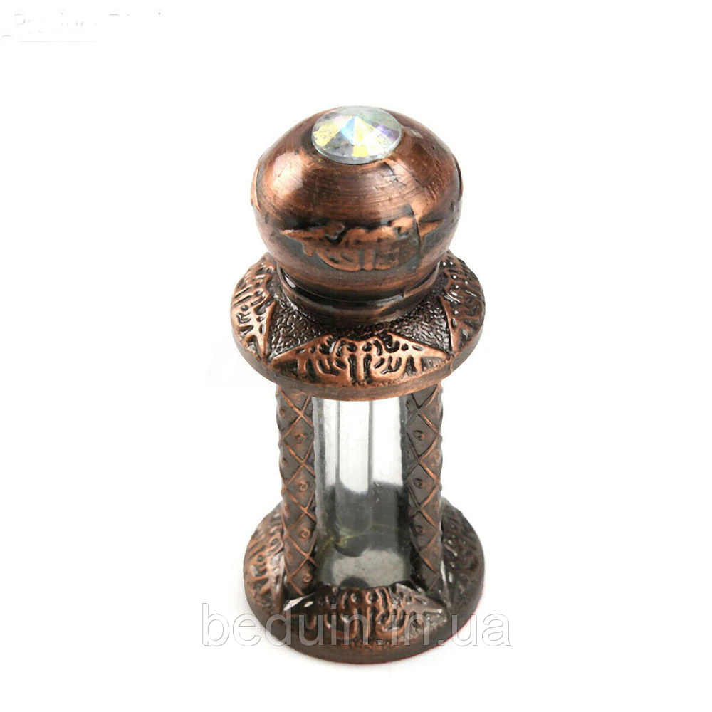 Металевий флакон ручної роботи для парфумів, олій СУЛТАН — Бронза, фото 1