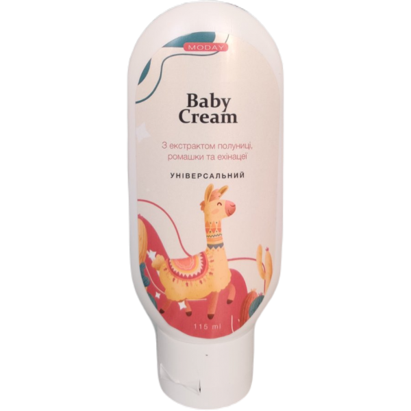 Універсальний дитячий крем для обличчя та тіла MODAY Strawberry Baby Cream з екстрактом полуниці 115 мл