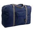 Складана дорожня сумка с креплением на чемодан сумка 20L Nobrand синя, фото 6