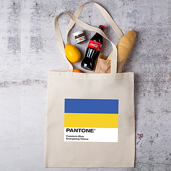 Шопер з патріотичним принтом "PANTONE"