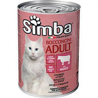 Влажный корм для котов Simba cat wet яловичина 0,415 кг (8009470009607)