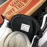 Жіночі кеди Vans Old Skool замшеві стильні молодіжні чорні білі, фото 9