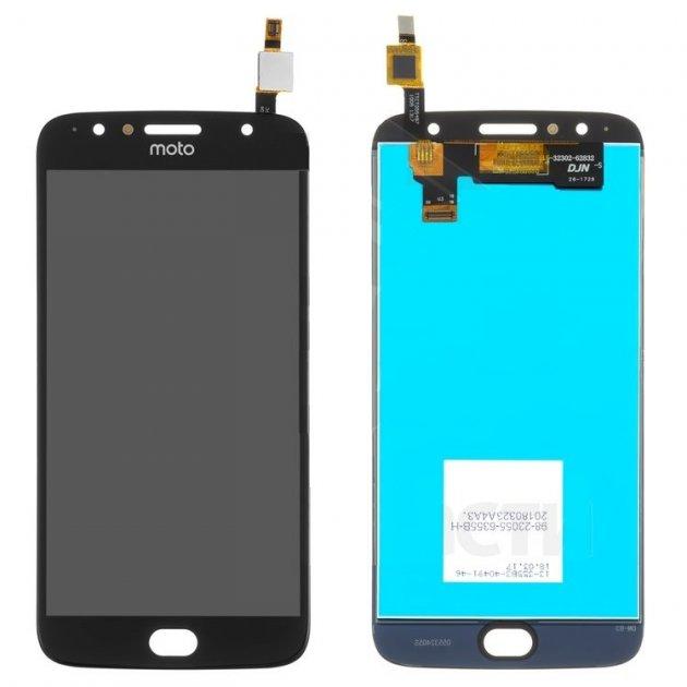 Дисплей (LCD) Motorola XT1803 Moto G5 Plus, XT1805 Moto G5 Plus з сенсором чорний, фото 1