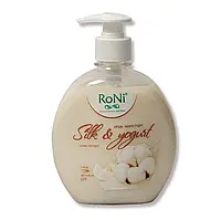 Крем-мило RoNi Silk Yogurt з гліцерином пет-банка 450 мл