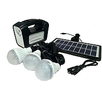 Портативная станция для зарядки GD 3 с 3 лампами и солнечной панелью | Портативное зарядное устройство