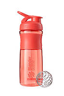 Шейкер спортивный бутылка blenderbottle sportmixer flip 28oz/820ml coral