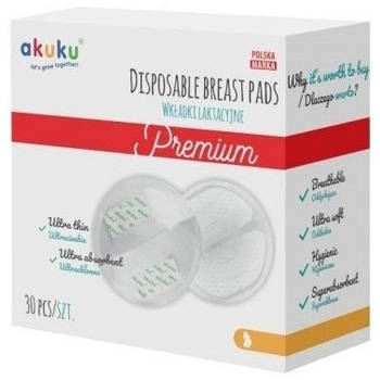 Одноразові прокладки для грудей Akuku A0354, 30 шт.