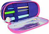 Пенал на 2 відділення неоновий із помпоном, фото 2