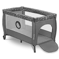 Дитяче дворівневе ліжко-манеж Lionelo Stefi Plus Grey White Польща