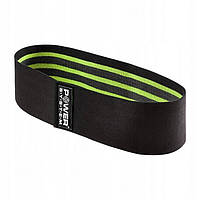 Тканевая резинка для фитнеса и спорта booty band lvl 2 black/green d_80 см 12-16кг