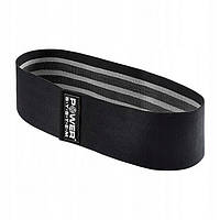 Тканевая резинка для фитнеса и спорта booty band lvl 3 black/grey d_94 см 6-12кг