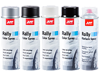 APP Rally Color Spray, чорний мат 600ml Фарба аерозольна