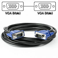 Шнур VGA 1.5M 3+2 | Провод от монитора к системнику | Кабель VGA-VGA