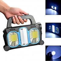 Ліхтар ручний аварійний акумуляторний Hurry-bolt HB-6169, Ліхтарик з функцією Повер банк, Кемпінговий ліхтарик