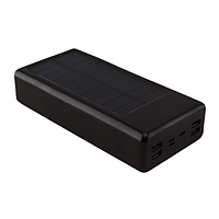 Power Bank UKC Solar 20000 mAh | Повербанк із набором зарядних кабелів | Портативна зарядка для телефона