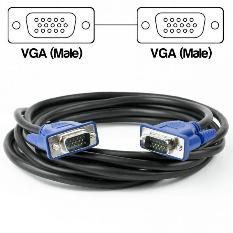 Шнур VGA 1.5M 3+2 , Провід від монітора до системника, Кабель VGA-VGA, фото 1