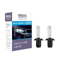 Ксеноновые лампы для фар автомобиля BREVIA H1+50%,5500K,85V,35W P14.5SKET (2ШТ)