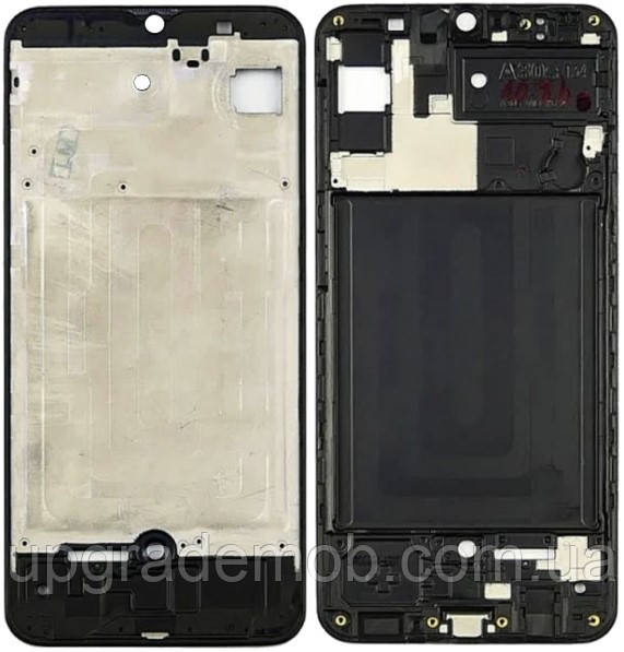 Рамка дисплея Samsung A307 Galaxy A30s чорна, фото 1