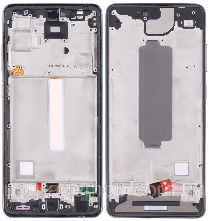 Рамка дисплея Samsung A525 Galaxy A52 /A526 /A528B чорна Awesome Black, фото 1