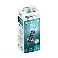 Галогенова лампа Brevia H1 12V 55W P14.5s Max Power+100% 12010MPC