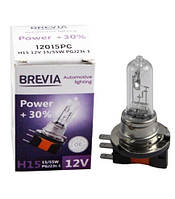 Галогеновая лампа Brevia H15 12V/55W PGJ23t-1 Power +30% 12015PC