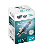 Галогенова лампа Brevia H4 12V 60/55W P43t Max Power +100% PC (1шт) 12040МРС