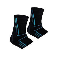 Бандажи на голеностоп ankle support evo black/blue 2шт xl