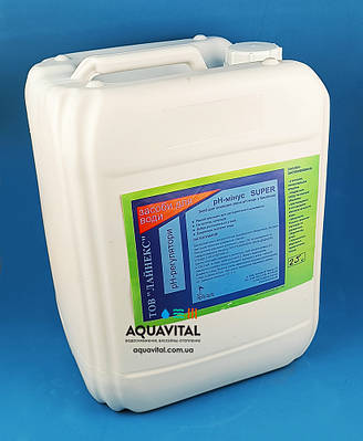 PH-Мінус Super рідкий препарат для зниження рівня рН, 25 кг, для автоматичних дозуючих систем