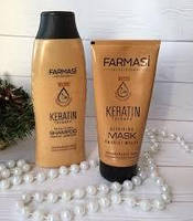 Набір для волосся Keratin Farmasi "Кератиновий догляд" Шампунь + маска (PK10330)