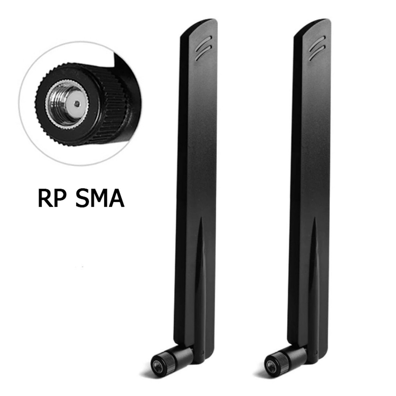 2 шт WiFi антена 10dBi 2.4GHz 5GHz Dual Band RP SMA 802.11 a/b/g/n/ac - для маршрутизаторів, модемів і т.п.
