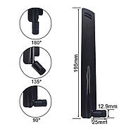 2 шт WiFi антена 10dBi 2.4GHz 5GHz Dual Band RP SMA 802.11 a/b/g/n/ac - для маршрутизаторів, модемів і т.п., фото 5