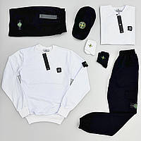 7в1 Stone Island світошот-штані-футболка-шорти-кепка-2пари шкарпетки.Хіт!