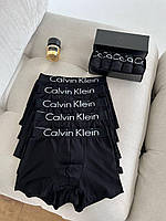 Чоловічі труси Calvin Klein комплект Чоловічі труси боксерки в подарунковому пакованні Чоловіча спідня білизна XL