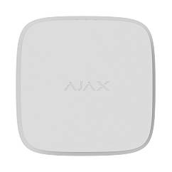 Бездротовий пожежний датчик Ajax FireProtect 2 RB white з сенсорами диму, температури та чадного газу зі змінними батареями